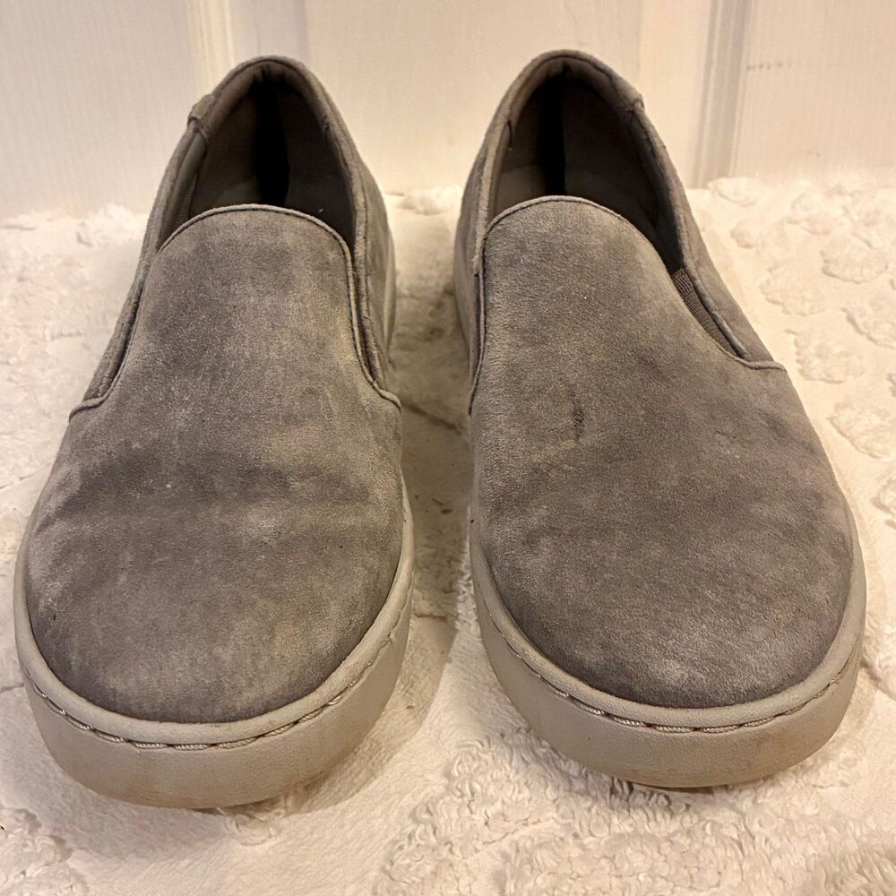 Vionic Gray Suede Avery Pro Non-Slip Sneakers Loafers Size 9 - Picture 2 of 9